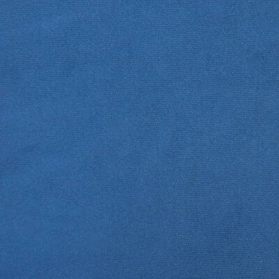 vidaXL Scaune de bucătărie pivotante, 4 buc., albastru, catifea