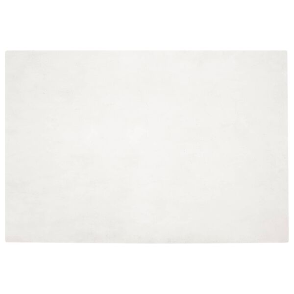 vidaXL Covor din de iepure sintetic antiderapant Olite Crem Poliester