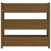 vidaXL Jardinieră, maro miere, 112x25x104,5 cm, lemn masiv de pin