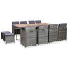 vidaXL Set mobilier de exterior 13 piese antracit poliratan și acacia