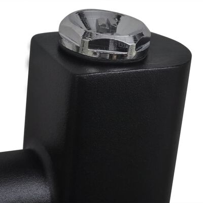 vidaXL Radiator port-prosop încălzire baie, negru, 600x764 mm, drept