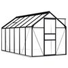 vidaXL Seră cu cadru de bază, antracit, 7,03 m&sup2;, aluminiu
