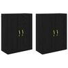 vidaXL Cabinet suspendat 2 buc. Stejar Negru 69,5 x 34 x 90 cm