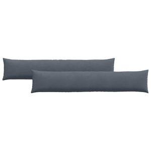 vidaXL Perne pentru canapea 2 pcs Gri &icirc;nchis 200 x 40 cm