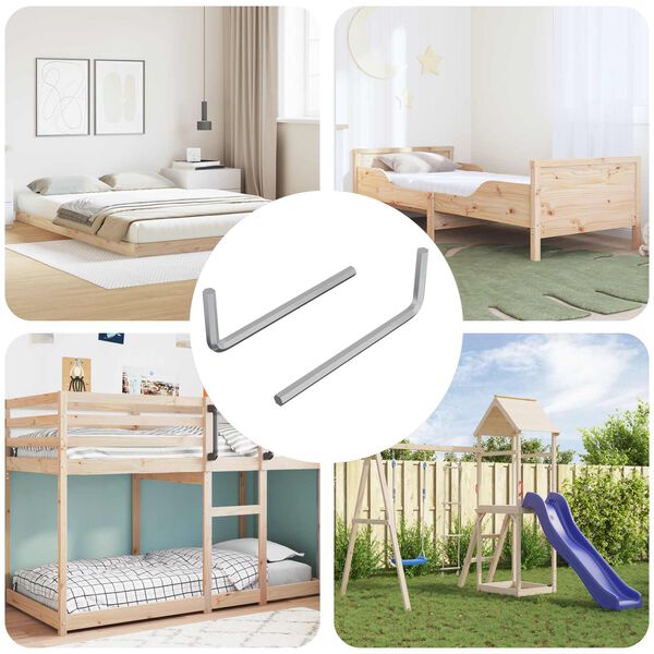 vidaXL Cheie Hexagonală 2 pcs Argintiu 32 x 86 mm Oțel