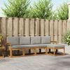 vidaXL Set de canapele de exterior 5 pcs Gri natural și deschis