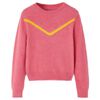 vidaXL Pulover pentru copii tricotat, roz antichizat, 128