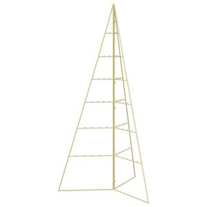 vidaXL Pom de Crăciun din metal KUOPIO 140 cm Oțel Auriu