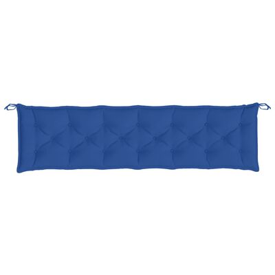 vidaXL Pernă de bancă de grădină, albastru, 200x50x7 cm, textil oxford