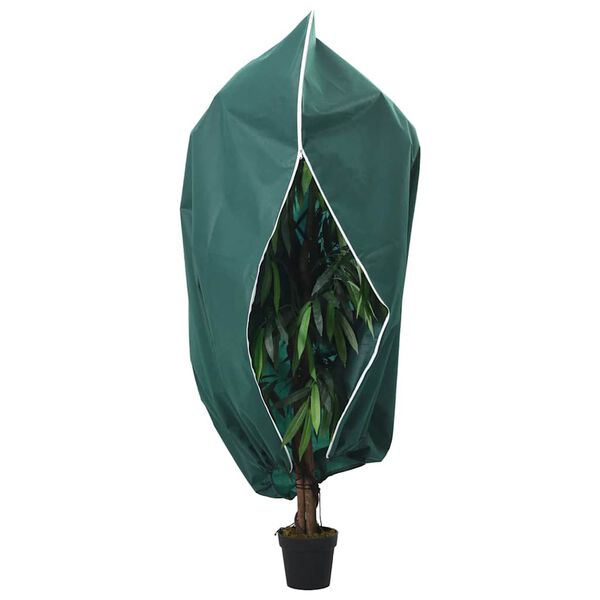 vidaXL Huse de plante din fleece cu fermoar 2 buc. 70 g/m&sup2; 3,14x2,5 m