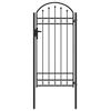 vidaXL Poartă de gard ASSEN 100 x 195 cm Oțel vopsit electrostatic Gri
