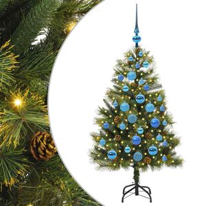 vidaXL Pom de Crăciun Artificial cu Ramuri Articulare și Conuri 120 cm