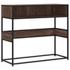 vidaXL Măsuță consolă, stejar maro, 90x35x80 cm, lemn prelucrat