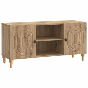 vidaXL Cabinet TV Stejar Artizanal 102 x 34,5 x 50 cm Lemn prelucrat