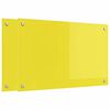 vidaXL Panou de bucătărie 2 pcs Galben 80 x 50 cm sticlă securizată
