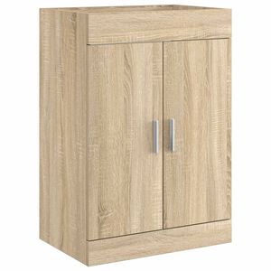 vidaXL Dulap sub chiuvetă pentru baie Stejar Sonoma 56 x 37,5 x 81 cm