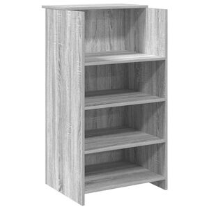 vidaXL Birou de recepție Gri Sonoma 55x50x103,5 cm Lemn prelucrat