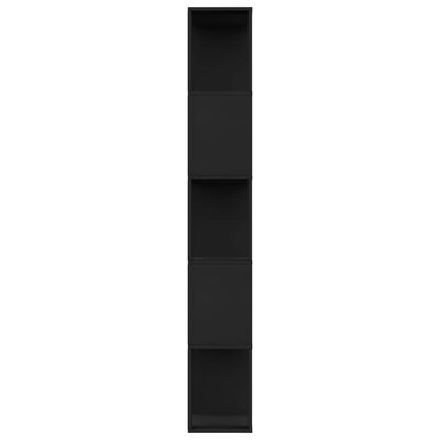 vidaXL Bibliotecă/Separator cameră, negru, 80x24x159 cm, PAL