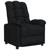 vidaXL Fotoliu rabatabil, negru, material textil