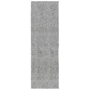 vidaXL Covor pufos "PAMPLONA" cu fire înalte, gri modern, 80x250 cm