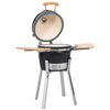 Grătar Kamado cu afumătoare din ceramică 33 cm