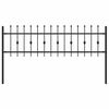 vidaXL Gard cu țărușe ASTEN 200 x 110 cm Oțel vopsit electrostatic