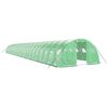 vidaXL Seră cu cadru din oțel, verde, 96 m&sup2;, 24x4x2 m