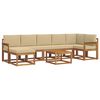 vidaXL Set de canapele de exterior 8 buc. Natural și Bej
