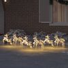 vidaXL Reni LED cu 180 LED 6 pcs Multicolor PET