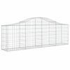 vidaXL Coșuri gabion arcuite 18 buc, 200x30x60/80 cm, fier galvanizat