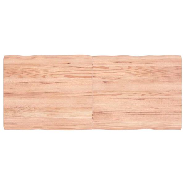 vidaXL Blat masă, 140x60x(2-4) cm, maro, lemn tratat contur organic