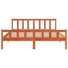 vidaXL Cadru de pat fără saltea, maro ceruit 180x200 cm lemn masiv pin