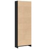 vidaXL Bibliotecă, negru, 60x24x176 cm, lemn prelucrat