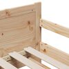 vidaXL Cadru de pat cu saltea Maro 80 x 200 cm Lemn de pin masiv