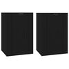 vidaXL Dulapuri TV montate pe perete, 2 buc., negru, 40x34,5x60 cm