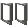 vidaXL Picioare de masă &icirc;n formă de T, 2 buc., antracit, 70x35x(72-73) cm, oțel