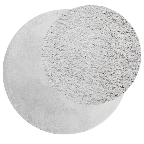 vidaXL Covor HUARTE, fir scurt, moale și lavabil, gri, &Oslash; 200 cm