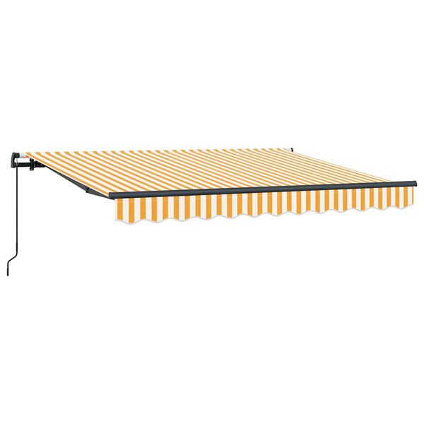vidaXL Cortina Retractabilă Manual Galben 300 x 200 cm țesătură