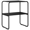 vidaXL Masă de consolă Stejar Negru 60 x 42,5 x 70 cm Lemn prelucrat