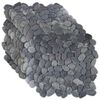 vidaXL Plăci din pietriș Gri 30 x 30 cm Pietriș de r&acirc;u