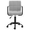vidaXL Scaun de birou pivotant, gri deschis, catifea