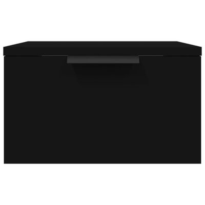 vidaXL Noptiere de perete, 2 buc., negru, 34x30x20 cm