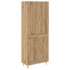 vidaXL Bufet Stejar Artizanal 69,5 x 34 x 180 cm Lemn prelucrat