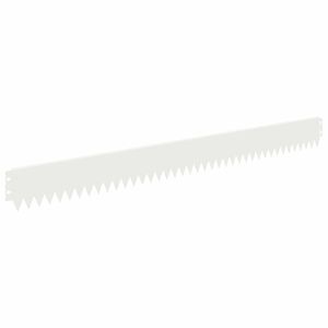 vidaXL Margine pentru gazon 10 buc. 103 x 10 cm Oțel Alb