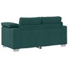 vidaXL Set de canapea 2 pcs Verde închis 219 x 77 x 82 cm țesătură