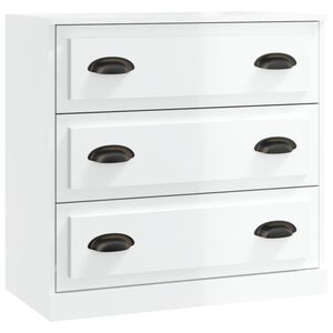 vidaXL Servantă, alb extralucios, 70x35,5x67,5 cm, lemn prelucrat