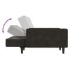 vidaXL Canapea extensibilă cu 2 locuri, gri închis, catifea