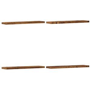 vidaXL Rafturi perete 4 buc., lemn vechi, 40x20x1,5 cm, lemn prelucrat