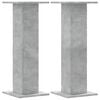 vidaXL Noptiere, 2 buc., gri beton, 30x30x80 cm, lemn prelucrat