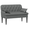 vidaXL Canapea cu capitonaj butonat Gri &icirc;nchis 111 x 68 x 80 cm